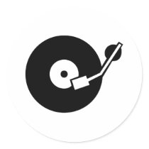 Turntable DJ Stickers