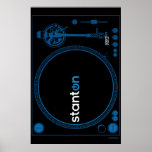 Turntable Poster Stanton - DJ Disc Jockey Vinyl posters