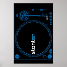 Turntable Poster Stanton - DJ Disc Jockey Vinyl