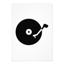 Turntable vinyl announcements