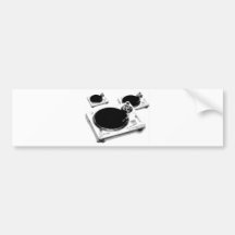 turntables bumper sticker