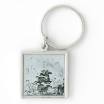 Turpin's  Flight Through Edmonton Keychain