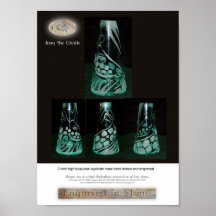 Turqouise Cylinder Vase Print