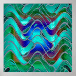 Turqouise Glow Print