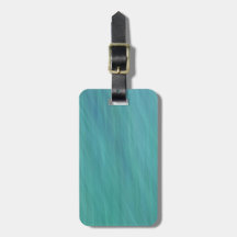 Turquoise abstract Luggage Tag
