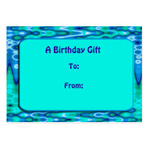 Turquoise and Blue Gift tags