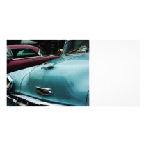 Turquoise Bel Air Photo Card Template