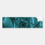 Turquoise Blue and Teal Fractal Art Design. Bumper Stickers