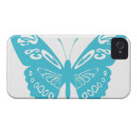 Turquoise Blue Butterfly Lace Wings iPhone 4s Case iPhone 4 Case