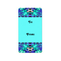 Turquoise blue Gift tags