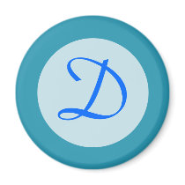 turquoise blue Monogram