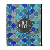 Turquoise Blue Teal Grey Scales Pattern caseable cases