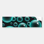 Turquoise Bubbles Bumper Sticker