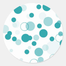 Turquoise bubbles stickers