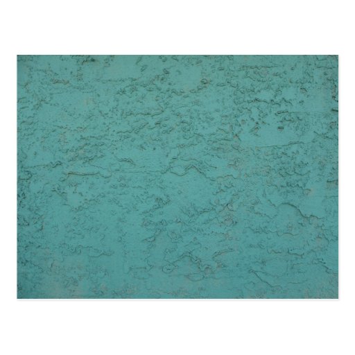 turquoise cement postcard
