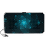 Turquoise Colour Abstract Fractal. Speakers