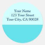 turquoise colour sticker
