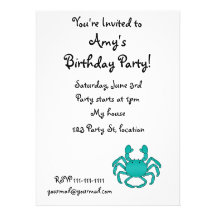 Turquoise crab custom announcement