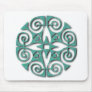 Turquoise Curling Decoration Mousepads