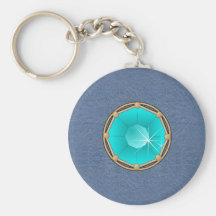 Turquoise & DENIM CUSTOM KEYCHAINS