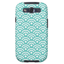 Turquoise Geometric Galaxy S3 Case