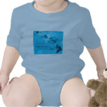 Turquoise Hawaiian island map shirt
