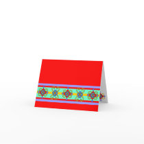 Turquoise Indian Flower Card