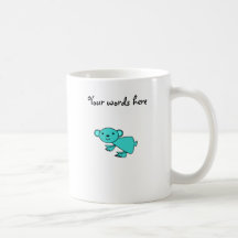 Turquoise koala coffee mugs