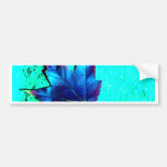 Turquoise - Leaf Nature - CricketDiane Art Bumper Stickers