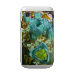 Turquoise N Gold Tulips Samsung Galaxy S case