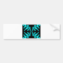 Turquoise Neon Urban Art by CricketDiane Bumper Sticker