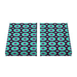 Turquoise pink kaleidoscope canvas prints
