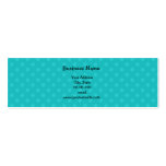 Turquoise polka dots business cards