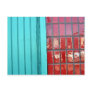 Turquoise Red Postcards