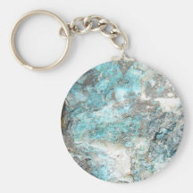Turquoise Rock Key Chain