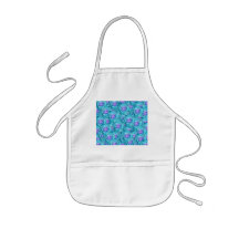Turquoise roses aprons