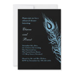 Turquoise Shake your Tail Feathers RehearsalDinner Personalized Announcements