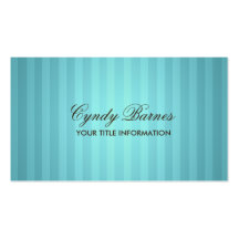Turquoise Stripe Business Card