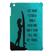 Turquoise Surfer for Fitness iPad Mini Case!