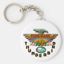 Turquoise Thunderbird Keychains