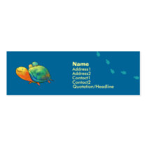 Turquoise Turtles Profile Card business cards
