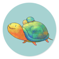 Turquoise Turtles Small Stickers stickers