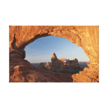 Turret Arch Through the North Window Canvas Print