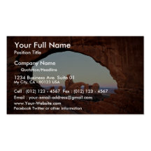 Turret Arch through window, Arches National Park, Business Cards