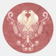 Turteltauben - Love Doves Stickers