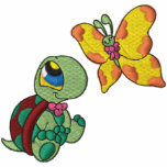 Turtle and Butterfly Embroidered Shirt embroidered shirts