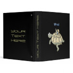 Turtle and snail "buckle up" cartoon binder