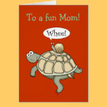 Turtle and snail Whee!  Mother's Day card. cards