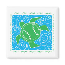 Turtle Beach Softball Fridge Magnet