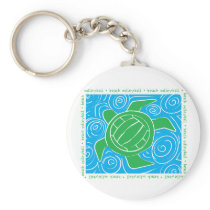 Turtle Beach Volleyball Keychain